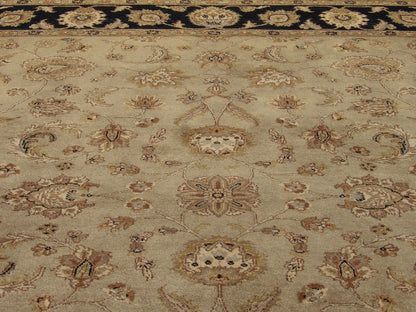 Chobie Oushak / Peshawar hand-knotted wool rug in Black, 8'0" x 10'0", SKU w963