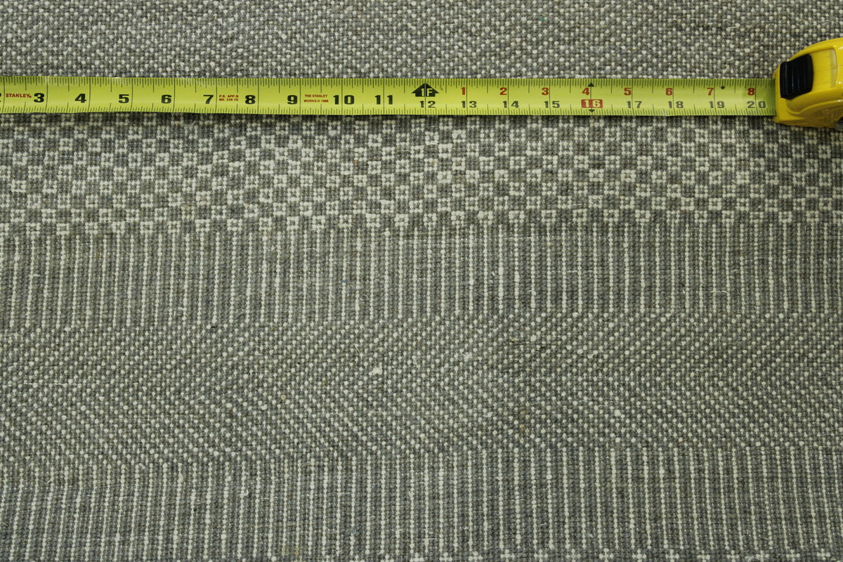 Back of Modern Grass Design hand-knotted rug