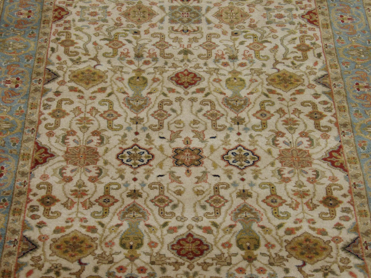 Back of Fine Persian Kashan hand-knotted rug