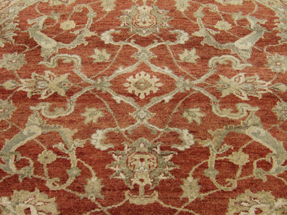 Back of Jaipur Kashan hand-knotted rug