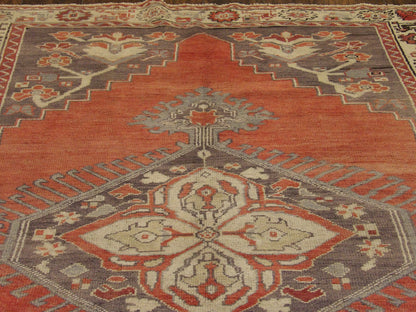 Back of Antique Vintage Anatolian Khorasan hand-knotted rug