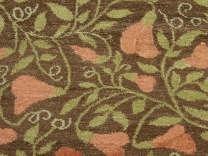 Transitional Tibetan Pear Design rug border detail