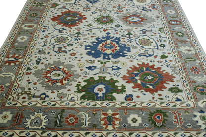 Oushak Ziegler rug corner detail