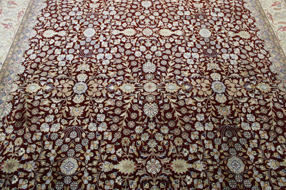 Traditional Fine Sherapi rug corner detail