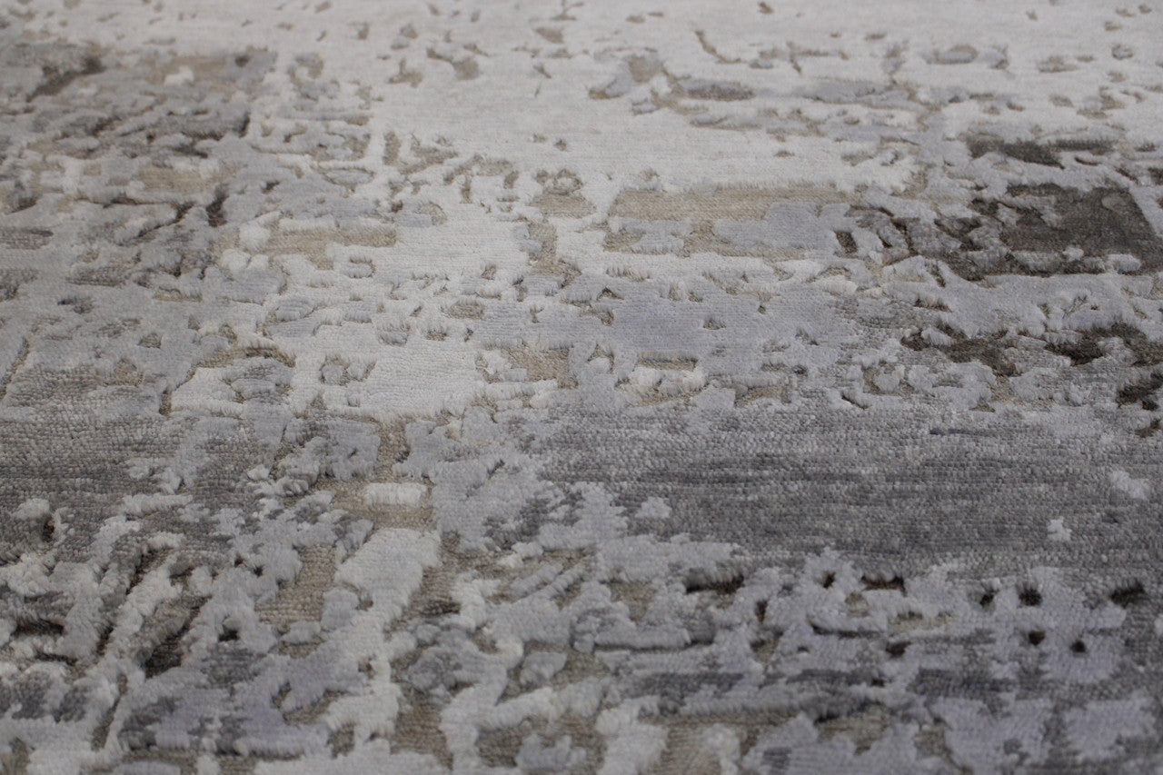 Modern Abstract Broken Design rug corner detail