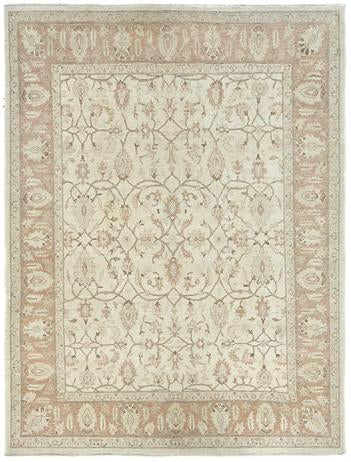 Peshawar Tabriz Design Handknotted Rug 7'10" X 9'11" -Art92732