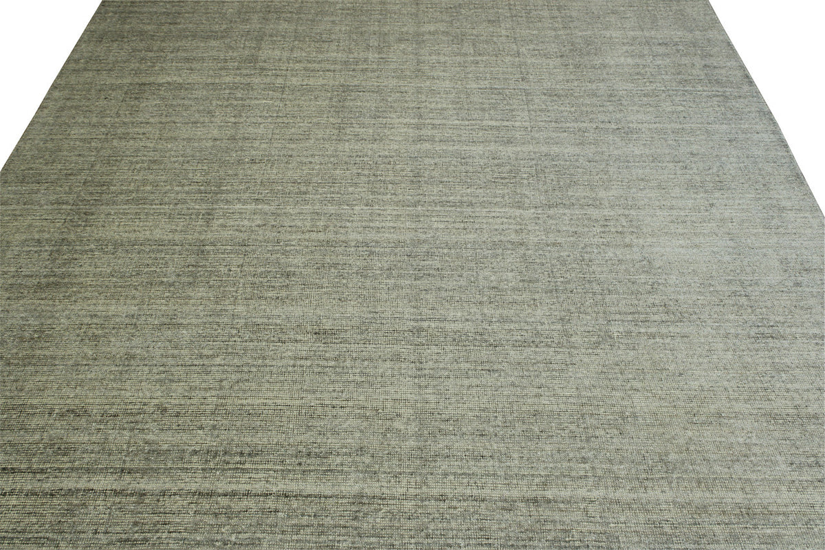 Back of Modern Grass Design hand-knotted rug