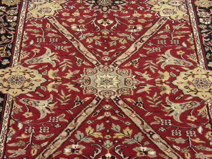 Back of Persian Tabriz hand-knotted runner