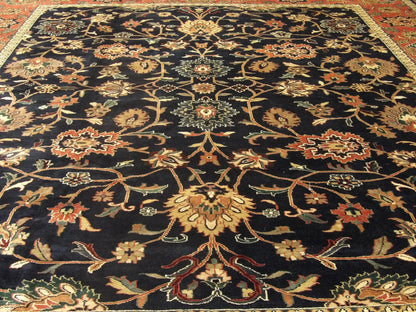 Back of Turkish Weave Kashan hand-knotted rug