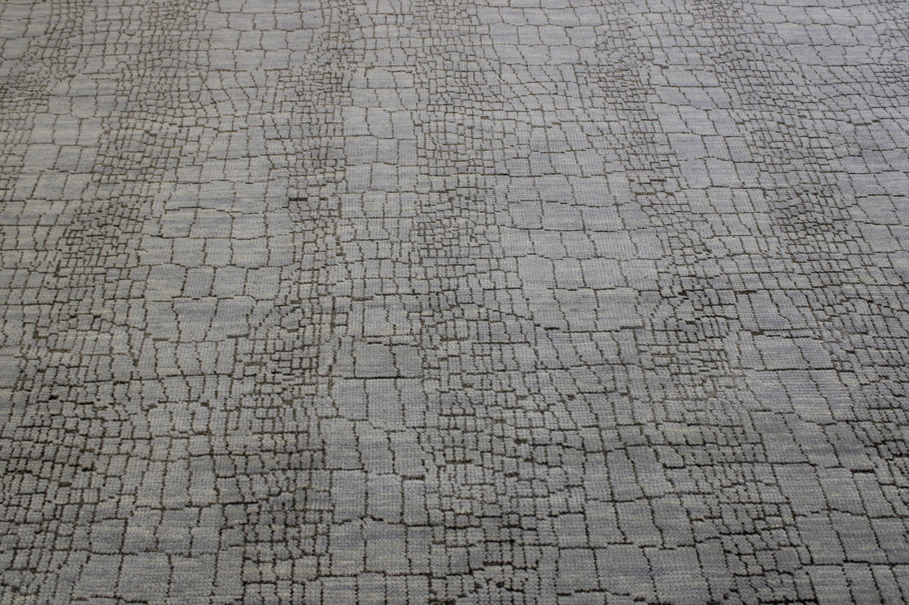 Full view of Modern Ikat Design rug
