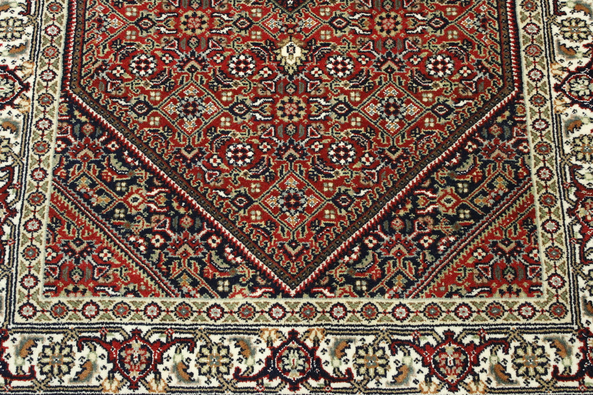 Back of Traditional Indo Bidjar hand-knotted rug