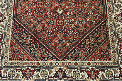 Back of Traditional Indo Bidjar hand-knotted rug