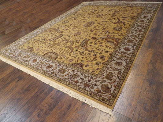 Fine Kashan Tie Dye 9'0"x12'0" Hand-knotted Rug -w312