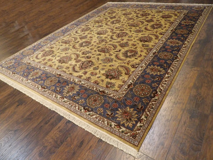 Fine Kashan Tie Dye 9'0"x12'0" Hand-knotted Rug -w311