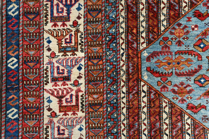 Tribal Nomad Vege Dye Wool Hand Knotted Rug 9'07''x12'03''  - AR92832