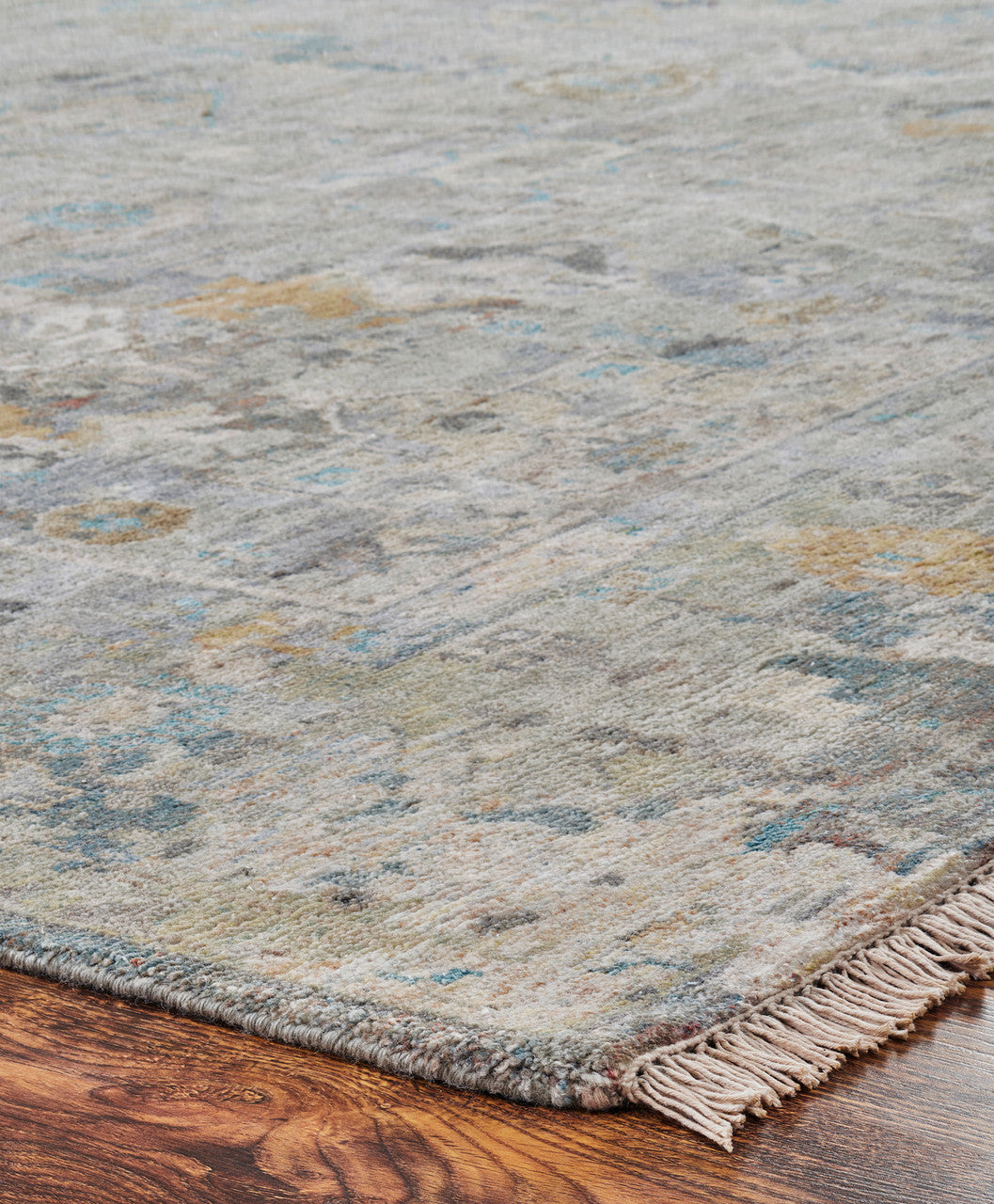 Transitional Hand Knotted Rug Wool & Silk - KKH3490
