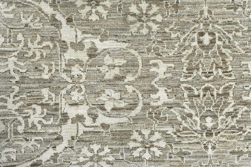 Grey 8'11" x 12'0" Oushak Chobie Hand knotted Wool Rug - Sku: ART92362
