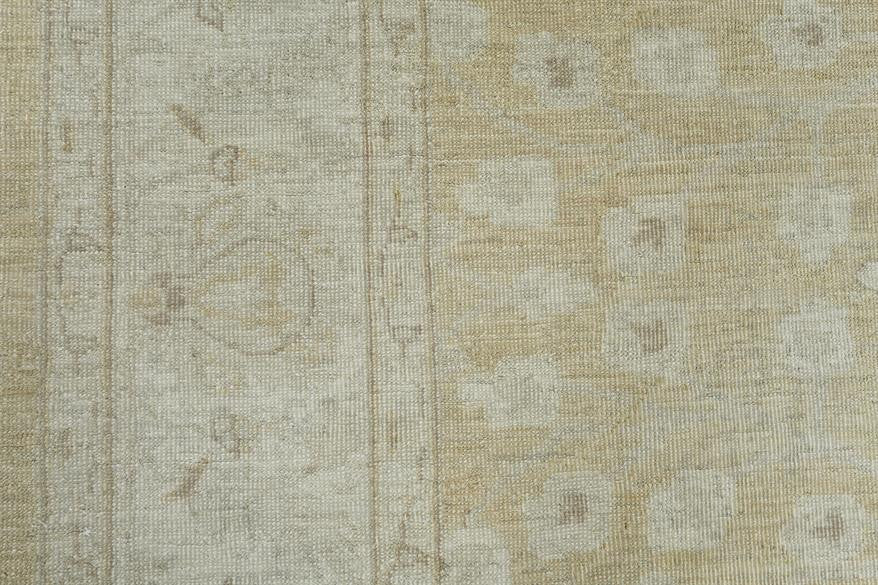 Ivory 6'5" x 7'8" Oushak Chobie Hand knotted Wool Rug - Sku: ART92478