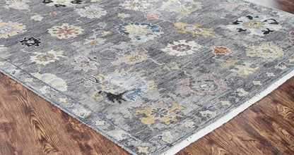 Transitional Hand Knotted Rug Wool & Silk - KAM10030