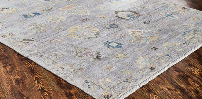 Transitional Hand Knotted Rug Wool & Silk - KAM10080