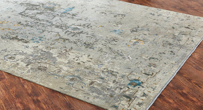 Transitional Hand Knotted Rug Wool & Silk - KKD11400