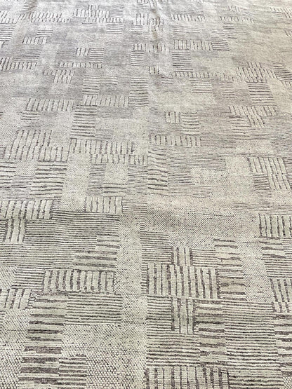 Fine Modern  Wool Hand Knotted Rug 9'01''x12'00''  - AR74629