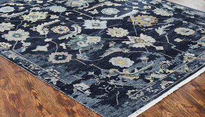 Transitional Hand Knotted Rug Wool & Silk - KAM10020