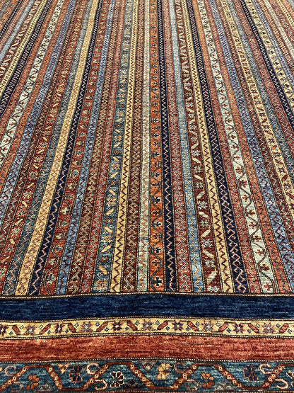 Tribal Nomad Vege Dye Wool Hand Knotted Rug 9'00''x11'11''  - AR83236