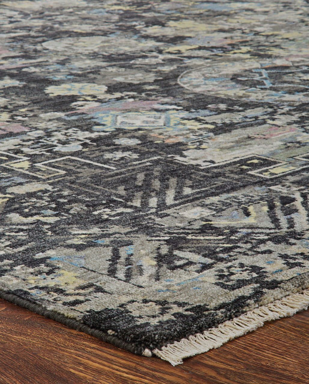 Transitional Hand Knotted Rug Wool & Silk - KKH3510