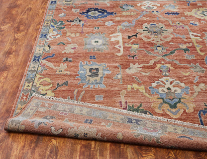 Transitional Hand Knotted Rug Wool & Silk - KAA9040