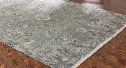 Transitional Hand Knotted Rug Wool & Silk - KAM10040