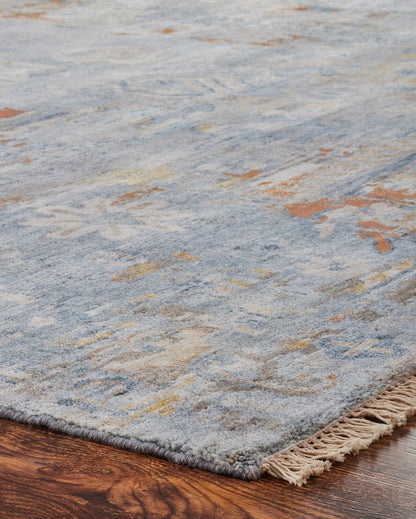 Transitional Hand Knotted Rug Wool & Silk - KKH3460
