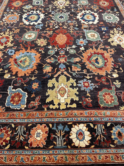 Oushak  Wool Hand Knotted Rug 11'11''x14'06''  - AR79923