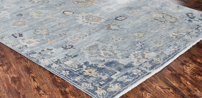 Transitional Hand Knotted Rug Wool & Silk - KAM10000