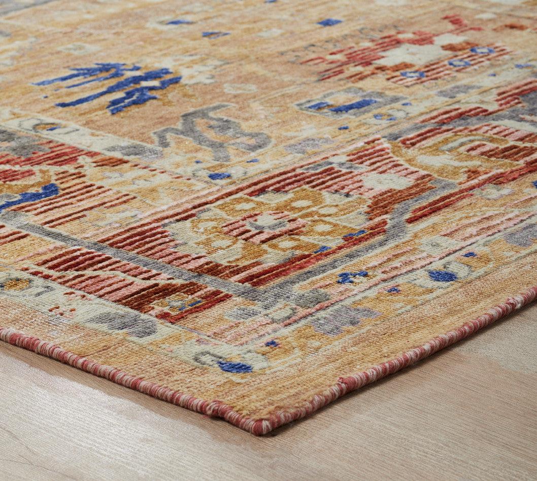 Transitional Hand Knotted Rug Wool & Silk - KKT13610