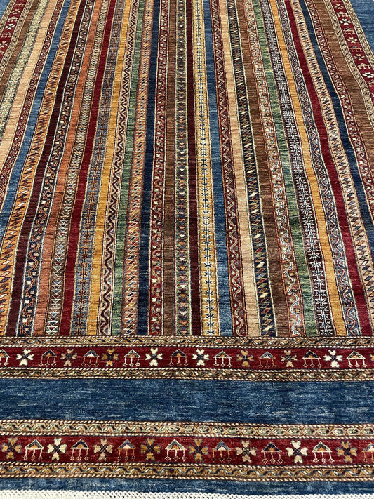 Tribal Nomad Vege Dye Wool Hand Knotted Rug 8'03''x10'02''  - AR79522