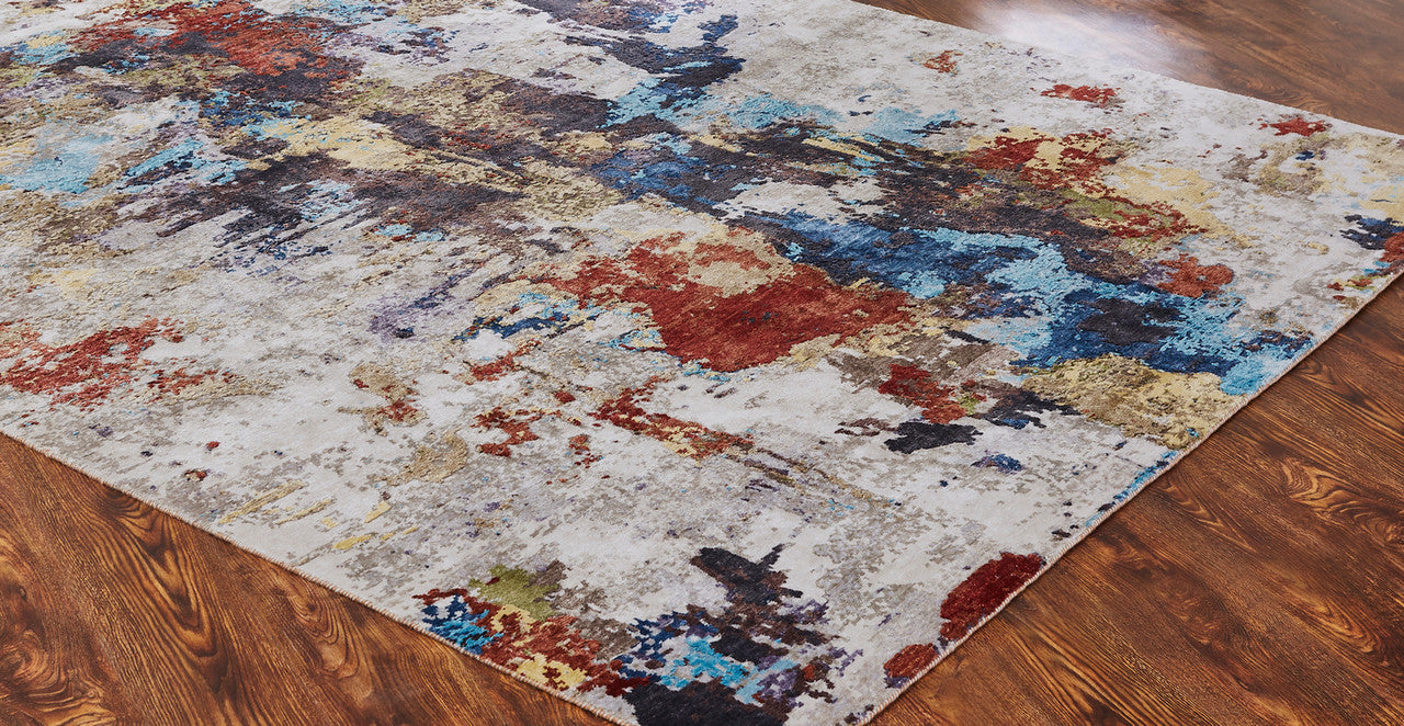 Modern Hand Knotted Rug Silk - KJN0810