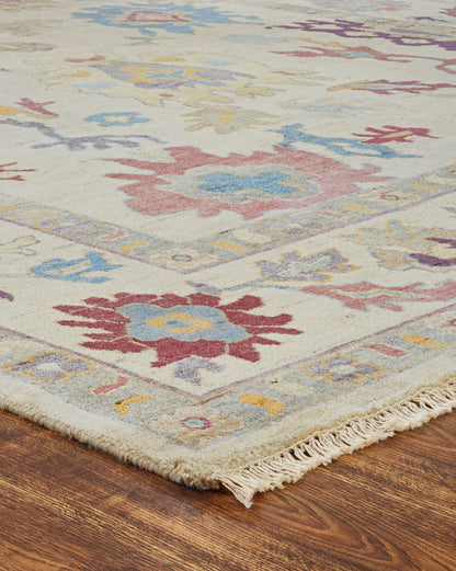 Transitional Hand Knotted Rug Wool & Silk - KAA8990