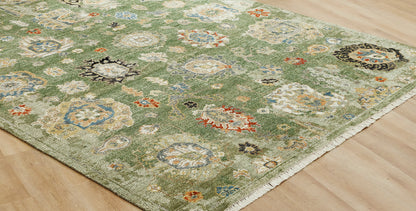 Transitional Hand Knotted Rug Wool & Silk - KAM10090