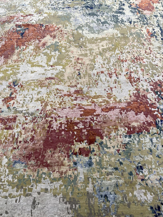 Modern Tibetian Wool Hand Knotted Rug 9'00''x12'00''  - AR82568