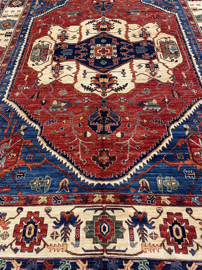 Tribal Nomad Vege Dye Wool Hand Knotted Rug 9'09''x13'05''  - AR83657