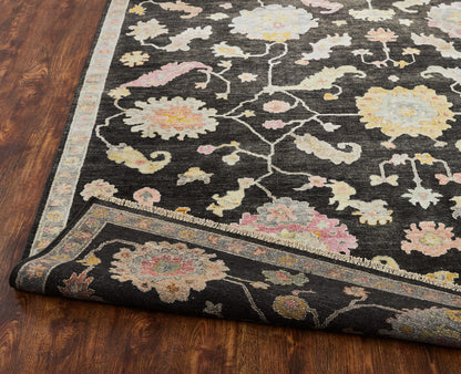 Transitional Hand Knotted Rug Wool & Silk - KAA9010