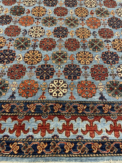Tribal Nomad Vege Dye Wool Hand Knotted Rug 8'01''x9'10''  - AR83242
