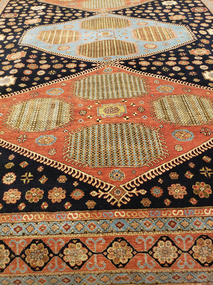 Kazak Design Handknotted Rug 9'00" X 12'05" -Art34693