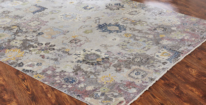 Transitional Hand Knotted Rug Wool & Silk - KCR9370