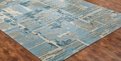 Transitional Hand Knotted Rug Wool - KMV7290