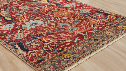 Transitional Hand Knotted Rug Wool & Silk - KAM10100