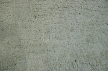 Close-up of wool pile, White rug
