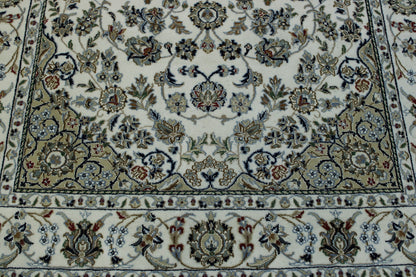 Beige Traditional Fine Nain rug in room setting