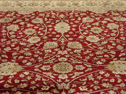 Back of Fine Persian Haji Jalili hand-knotted rug